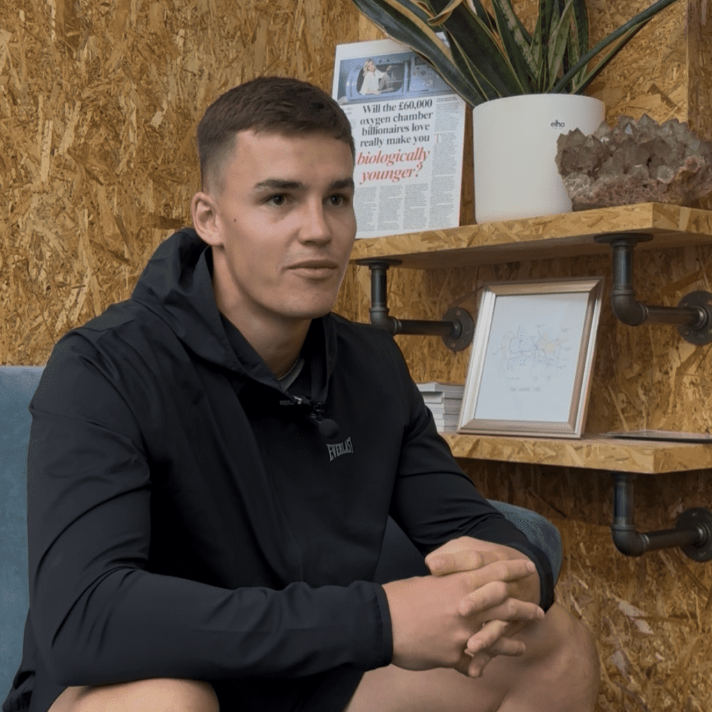 Taylor Bevan at HybO2 having his consultation